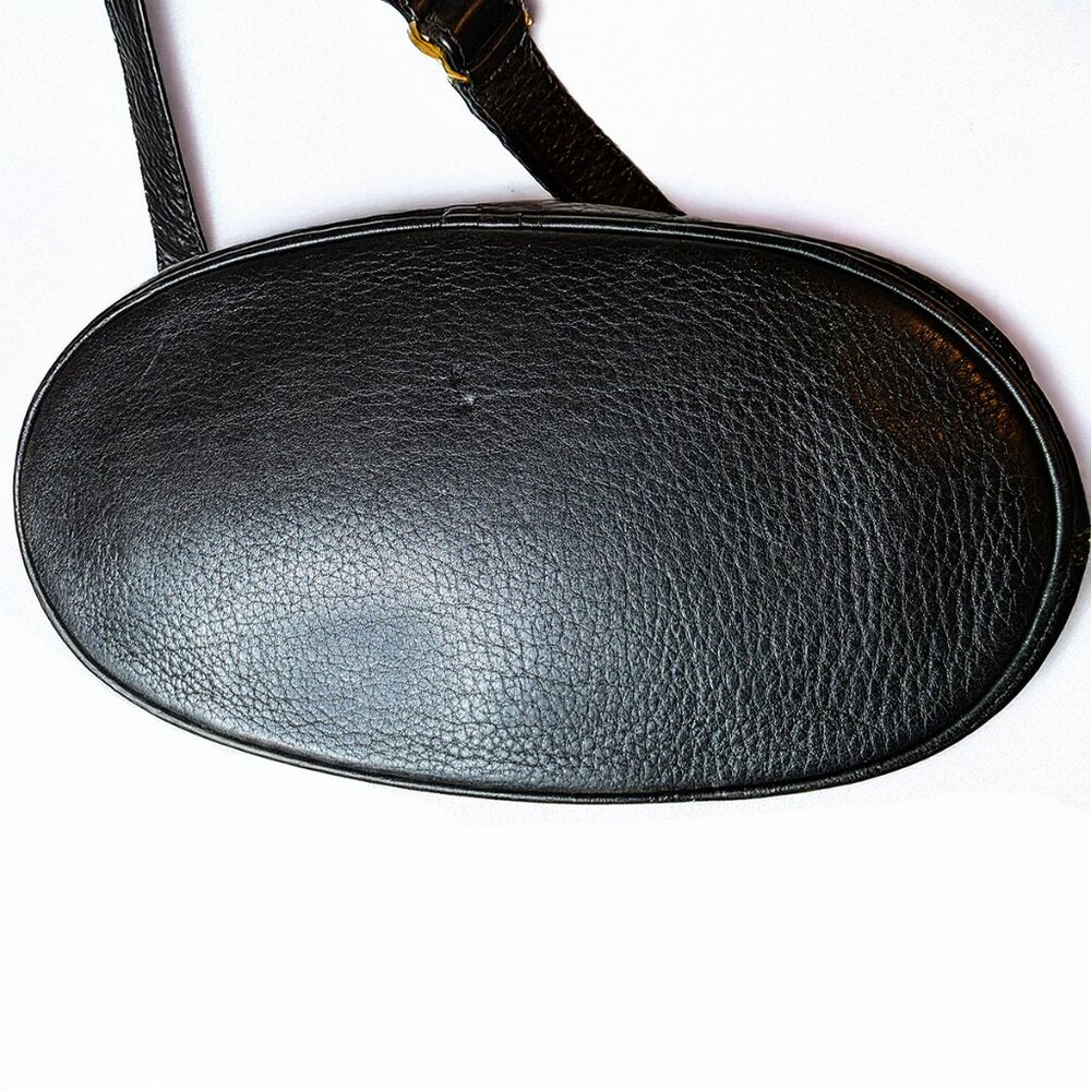 Coach Vintage Black Pebble Leather 4903 Sonoma Flap Crossbody Handbag EUC - Picture 10 of 11